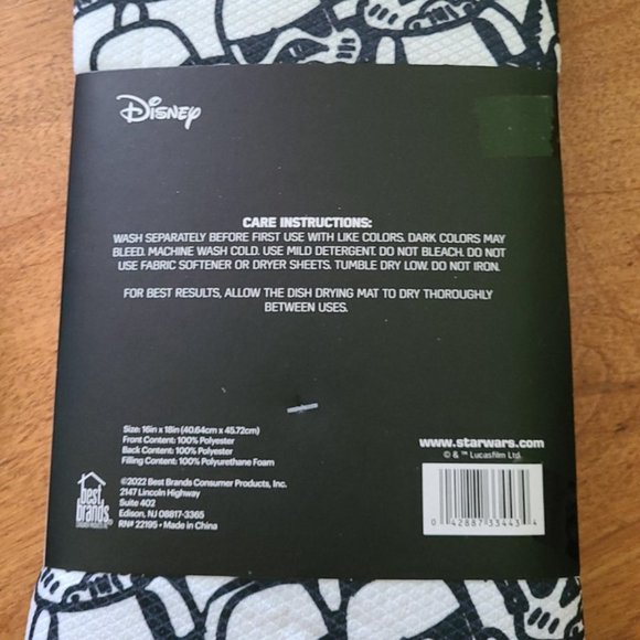 STAR WARS Stormtrooper Darth Vader Dark Side - Kitchen Dish Drying Mat - DISNEY - Picture 6 of 6